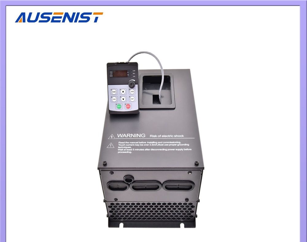 Variable frequency drive keypad and motor terminals